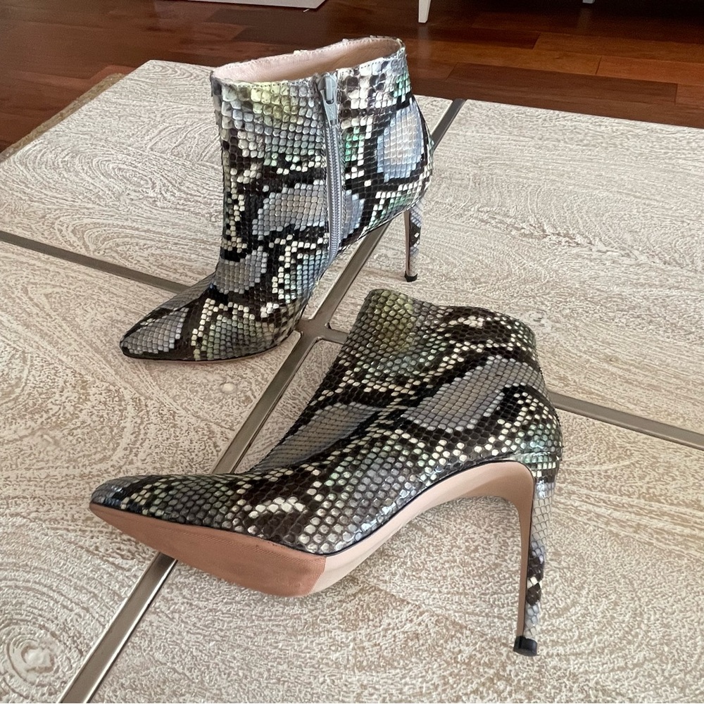Worn Once Stuart Weitzman Python Booties - image 2